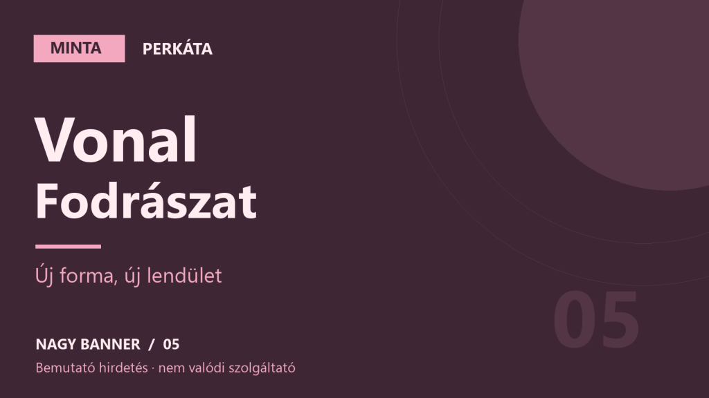 MINTA – Vonal Fodrászat