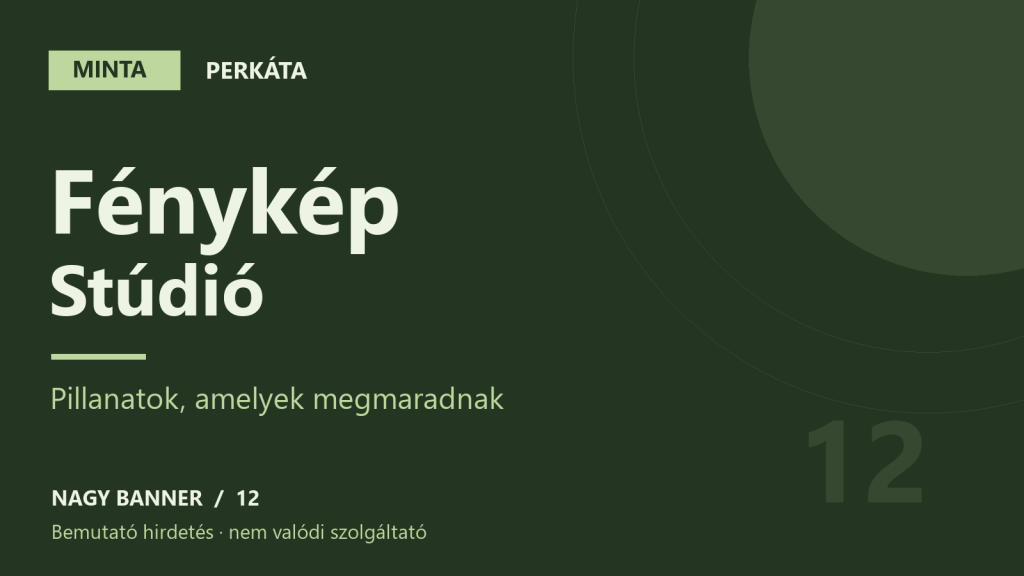 MINTA – Fénykép Stúdió