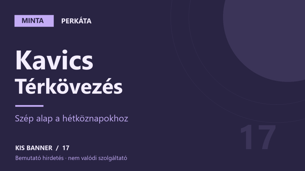 MINTA – Kavics Térkövezés