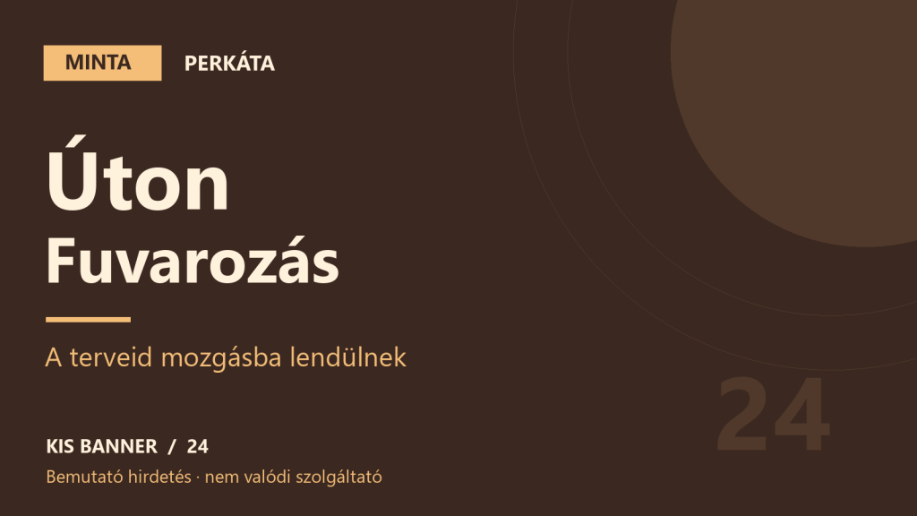 MINTA – Úton Fuvarozás