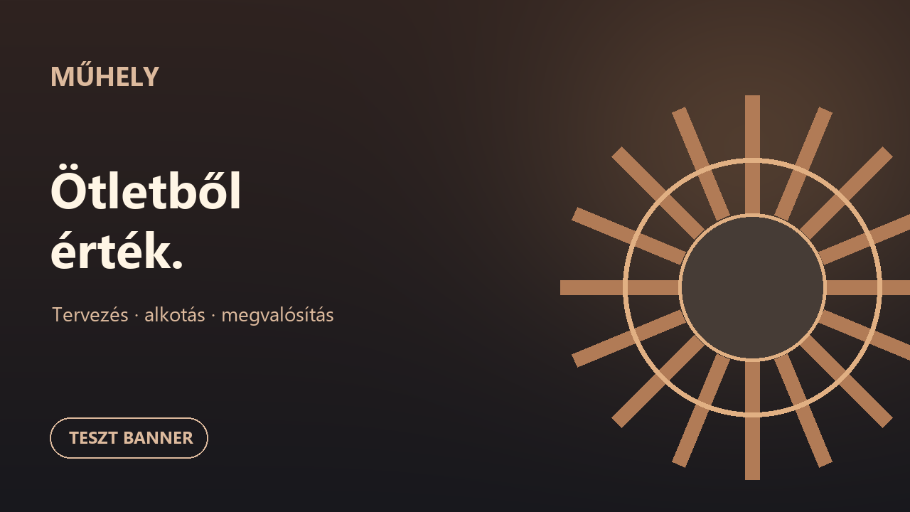 TESZT banner – MŰHELY